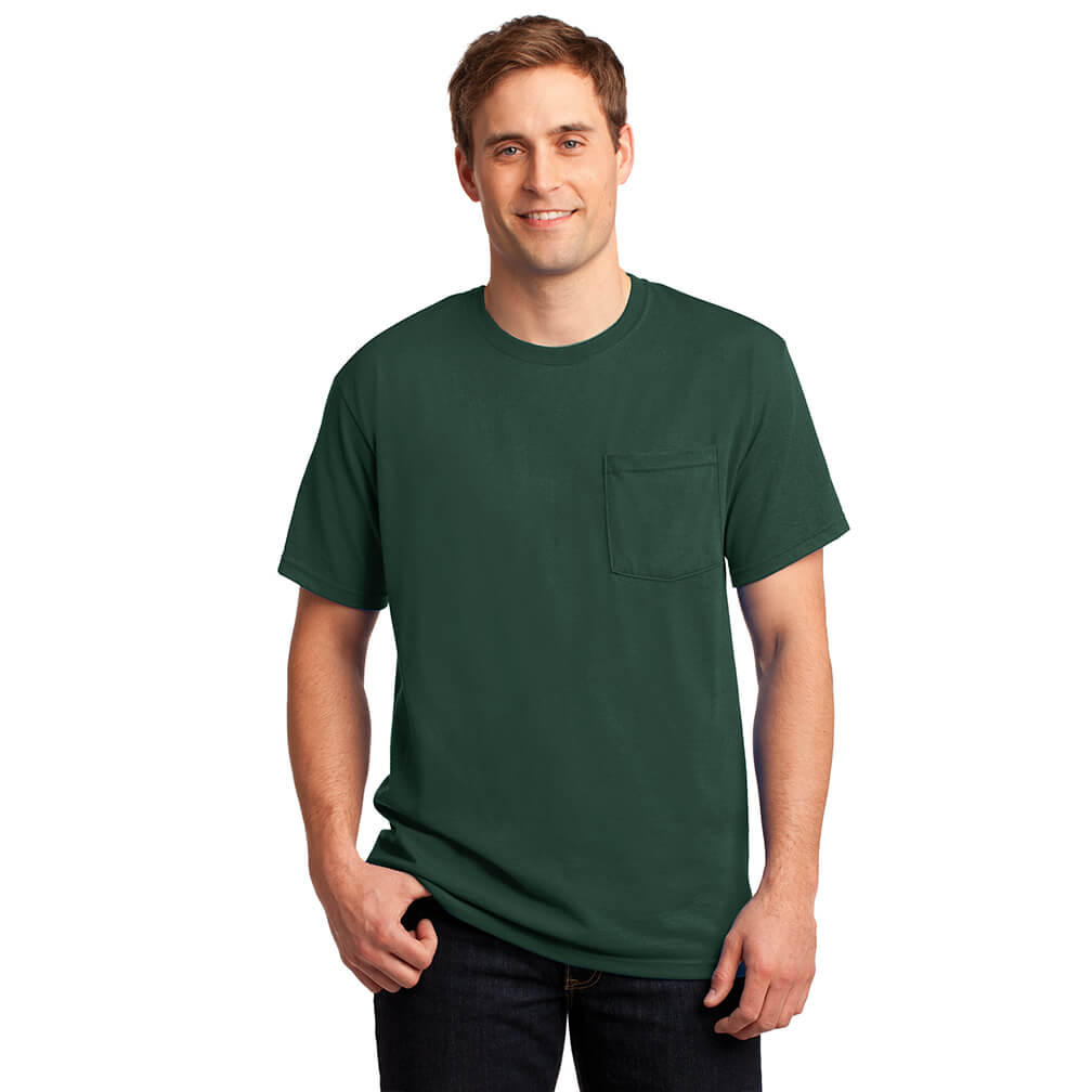 JERZEES ® - Dri-Power ® Active 50/50 Cotton/Poly Pocket T-Shirt ...
