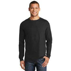 Hanes ® Beefy-T ® - 100% Cotton Long Sleeve T-Shirt 5186