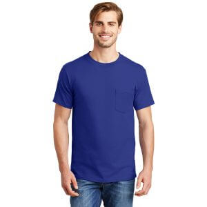 Hanes ® Beefy-T ® - 100% Cotton T-Shirt with Pocket 5190