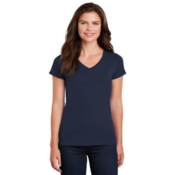 Gildan ® Ladies Heavy Cotton ™ 100% Cotton V-Neck T-Shirt 5V00L