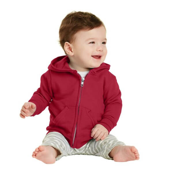 Port & Company® Infant Core Fleece Full-Zip Hooded Sweatshirt CAR78IZH