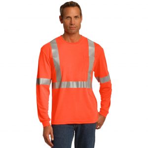 CornerStone ® ANSI 107 Class 2 Long Sleeve Safety T-Shirt CS401LS