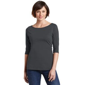 District Made ® Ladies Perfect Weight ® 3/4-Sleeve Tee DM107L