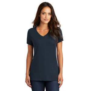 District Made ® - Ladies Perfect Weight ® V-Neck Tee DM1170L