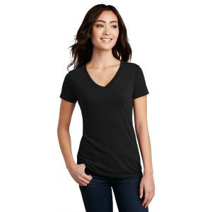 District Made ® Ladies Perfect Blend ® V-Neck Tee DM1190L