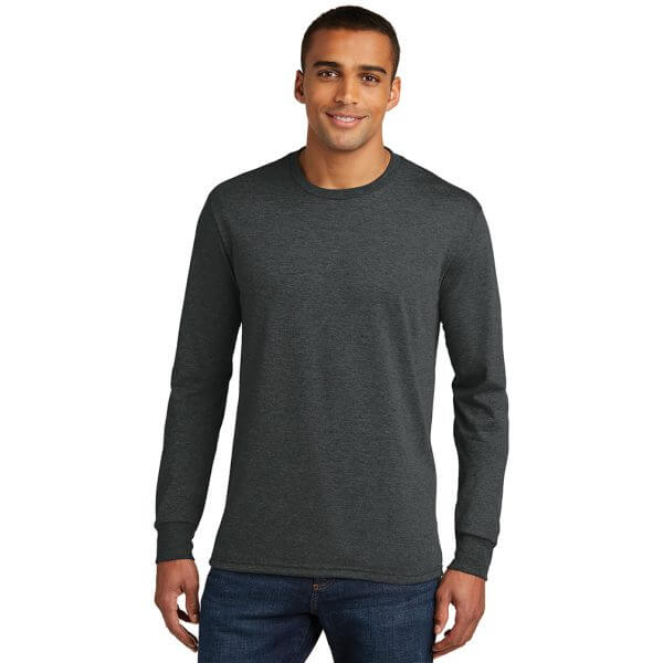 District Made ® Mens Perfect Tri ® Long Sleeve Crew Tee DM132