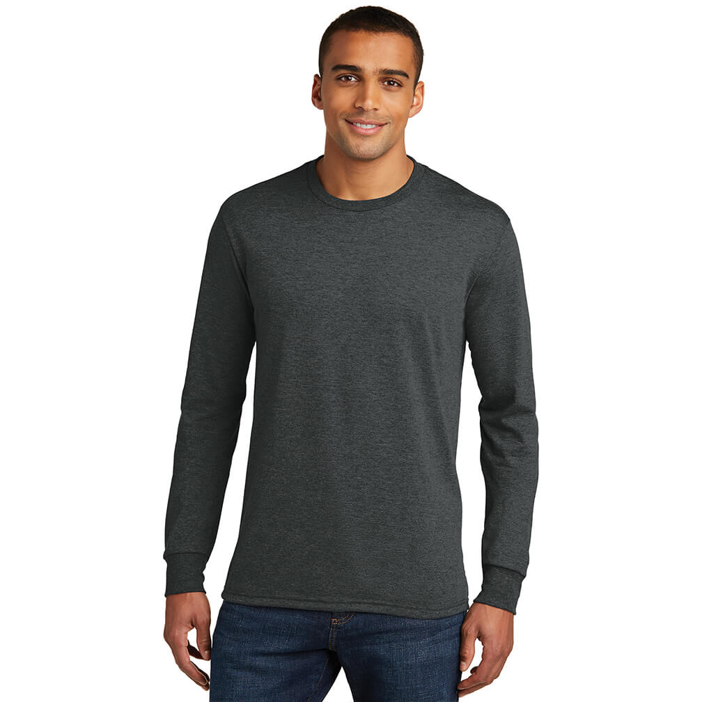 District Made ® Mens Perfect Tri ® Long Sleeve Crew Tee