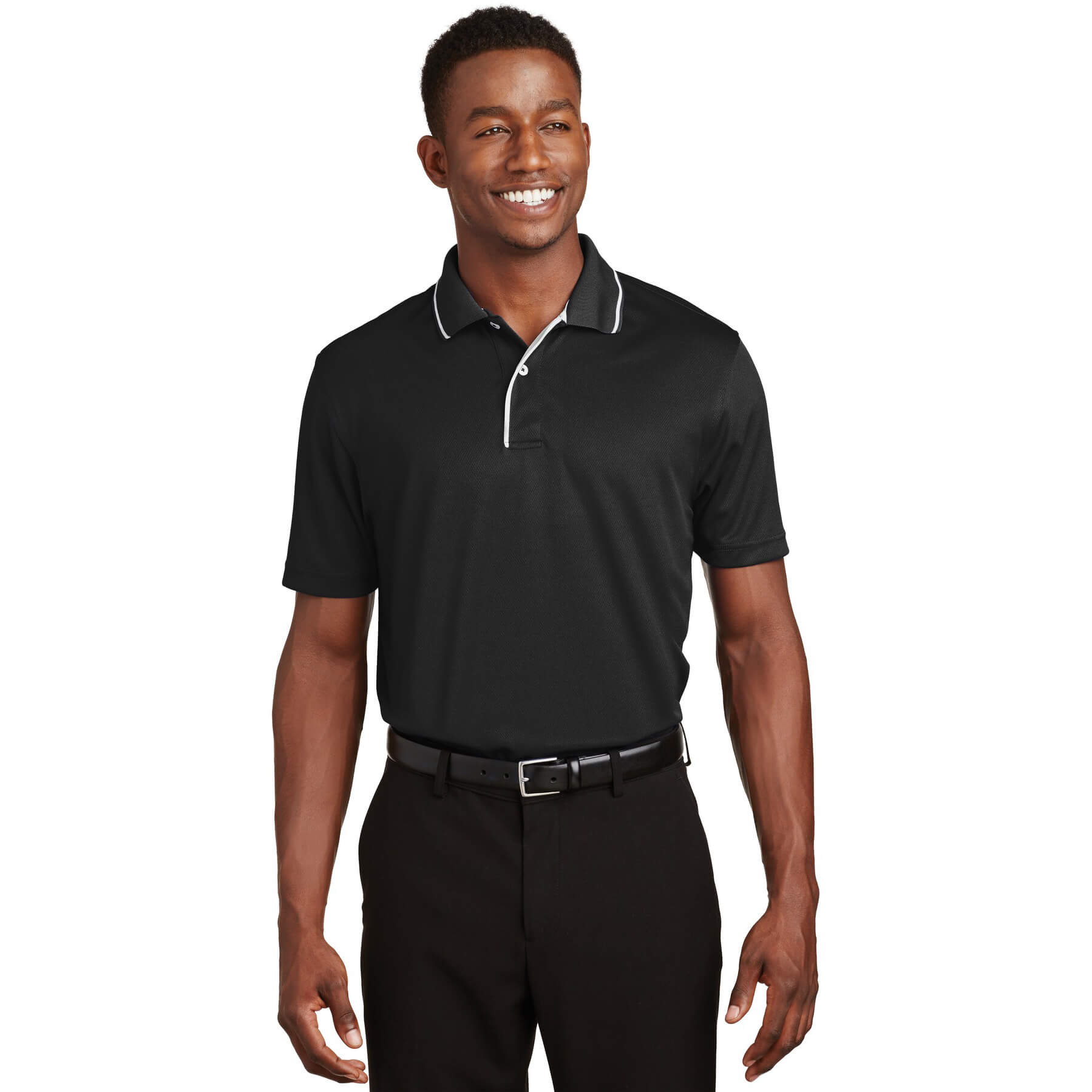 Sport-Tek ® Dri-Mesh ® Polo with Tipped Collar and Piping