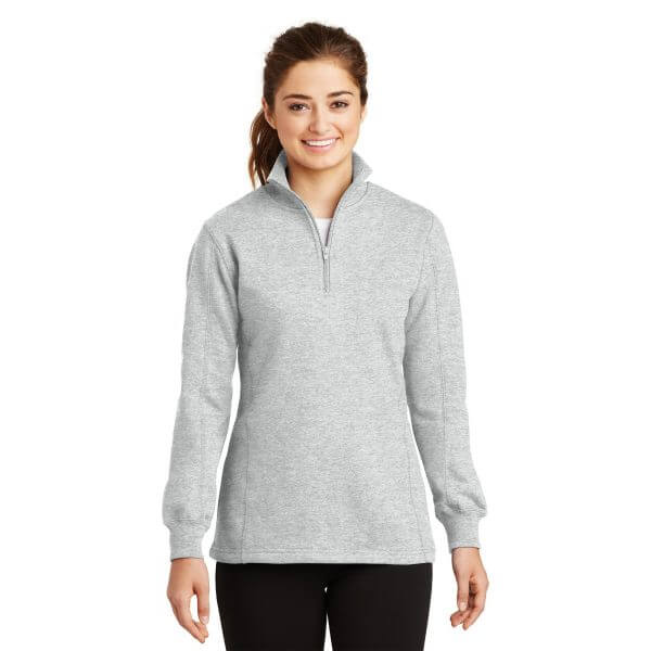Sport-Tek ® Ladies 1/4-Zip Sweatshirt Athletic Heather