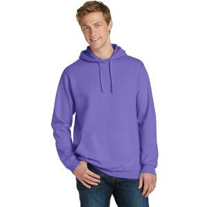 Port & Company ® Pigment-Dyed Pullover Hooded Sweatshirt Amethyst