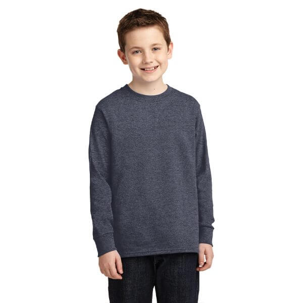 Port & Company ® Youth Long Sleeve Core Cotton Tee PC54YLS