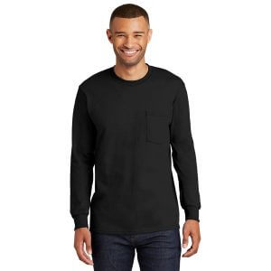 Port & Company ® - Long Sleeve Essential Pocket Tee PC61LSP