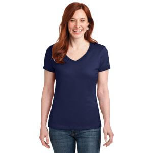 Hanes ® Ladies Nano-T ® Cotton V-Neck T-Shirt S04V