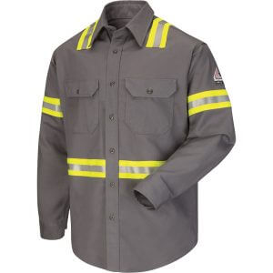 Enhanced Visibility Uniform Shirt - EXCEL FR COMFORT TOUCH - 7 oz. - CAT 2 SLDT