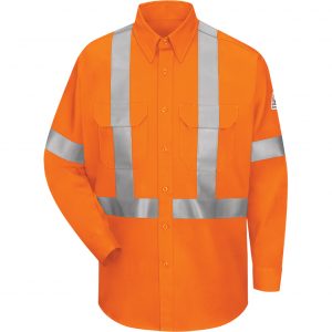 Hi-Visibility Work Shirt With CSA Compliant Reflective Trim - EXCEL FR® ComforTouch® - 6 oz.