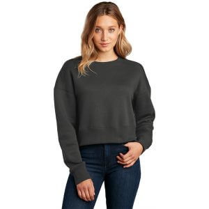 District® Women’s Perfect Weight® Fleece Cropped Crew DT1105