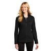 Port Authority Ladies Grid Fleece Jacket Deep Black