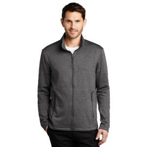 Port Authority Collective Striated Fleece Jacket Sterling Grey Heather