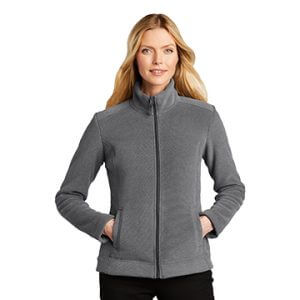 Port Authority Ladies Ultra Warm Brushed Fleece Jacket Gusty Grey/ Sterling Grey