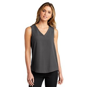 Port Authority Ladies Sleeveless Blouse Sterling Grey