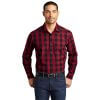 Port Authority Everyday Plaid Shirt Rich Red