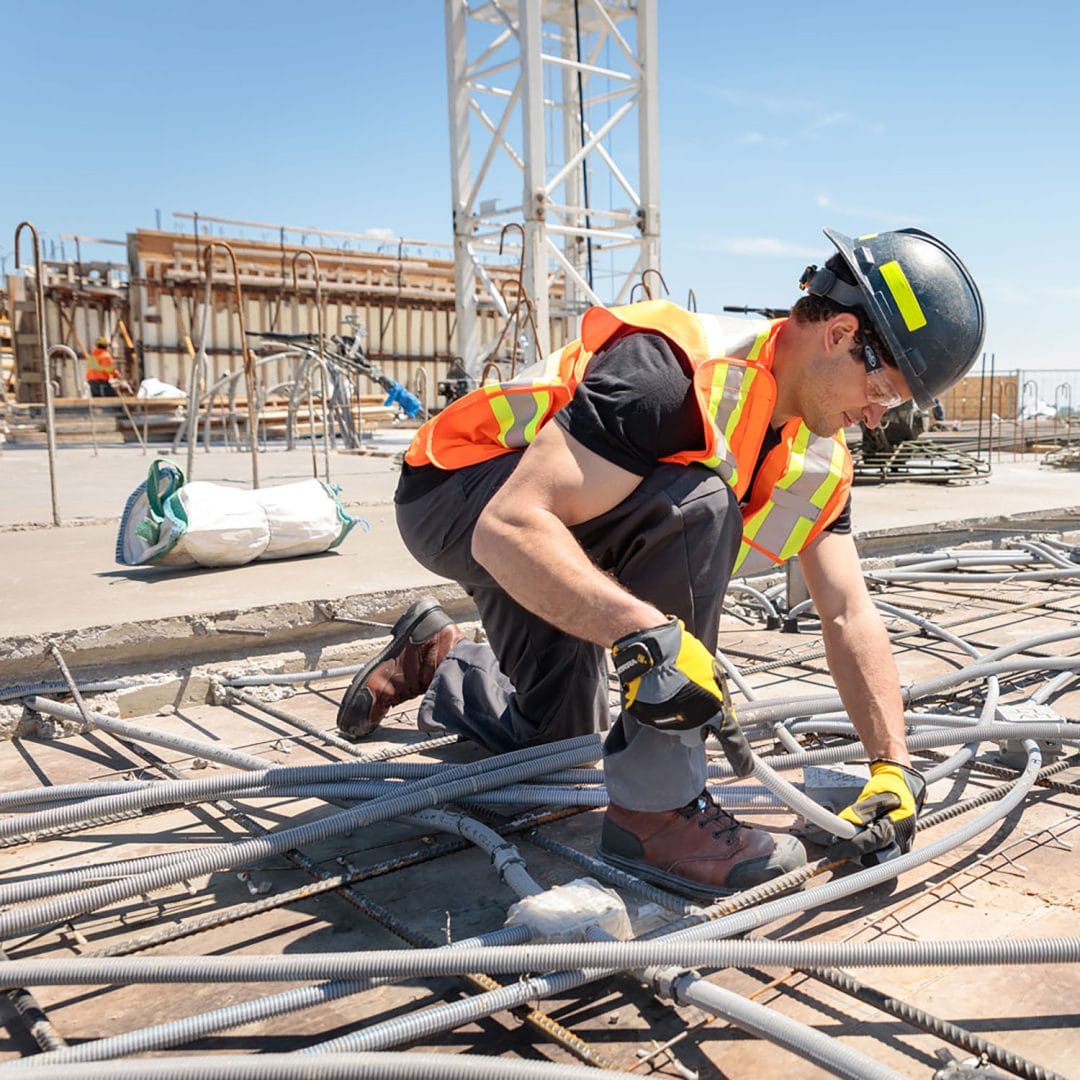 PPE solutions to keep you safe on the job like hard hats, hi-visibility, gloves, and footwear.